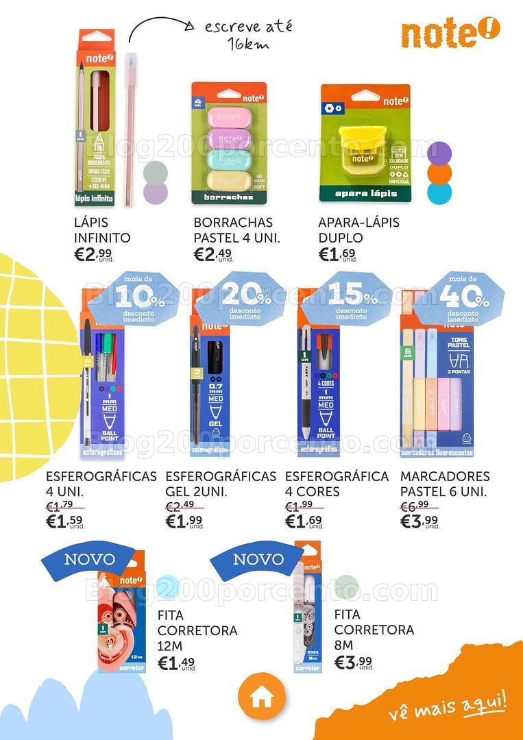Antevisão Folheto NOTE Regresso às Aulas Promoções até 21 setembro